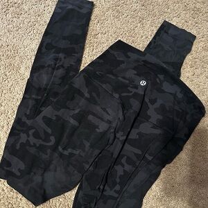 Lululemon Black Camo Leggings